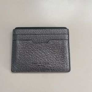 Rag and Bone metallic card holder